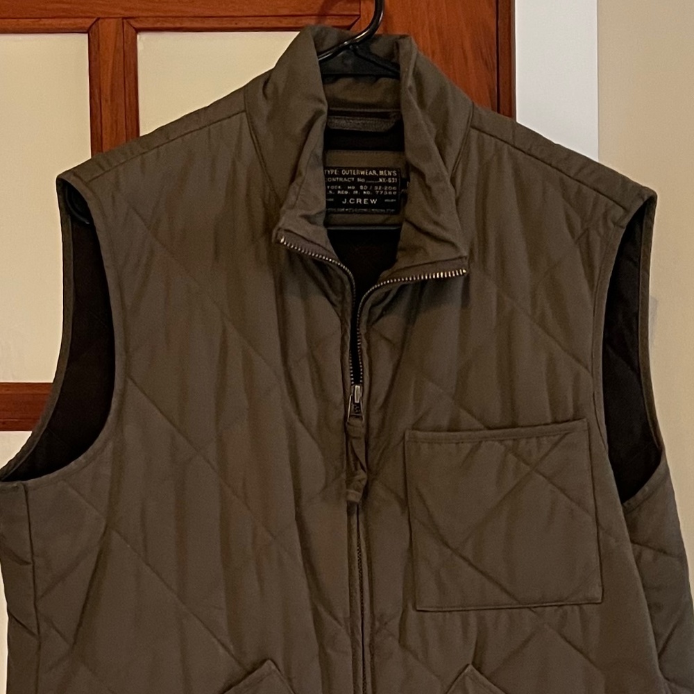 J Crew Men’s Quilted Vest